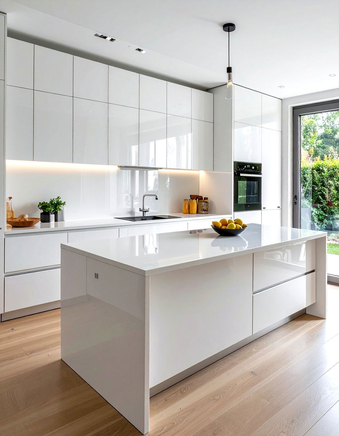 White Countertop Glass Backsplash - 30 white countertop kitchen ideas