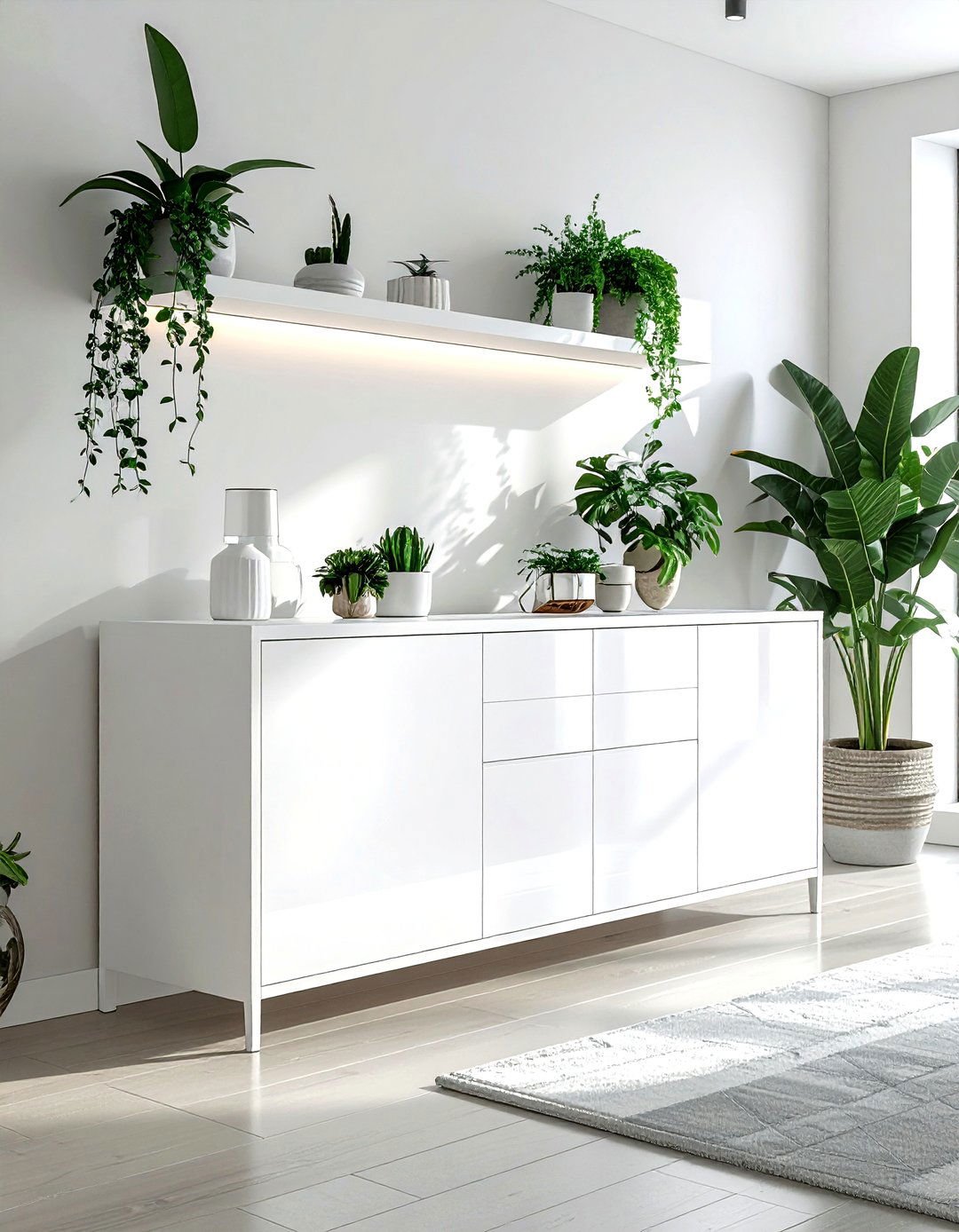 White Credenza For Dining Room - 30 white dining room furniture ideas