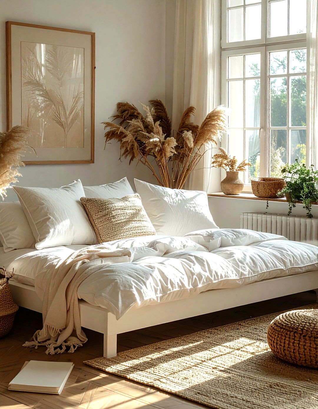 White Daybed - 30 white living room furniture ideas