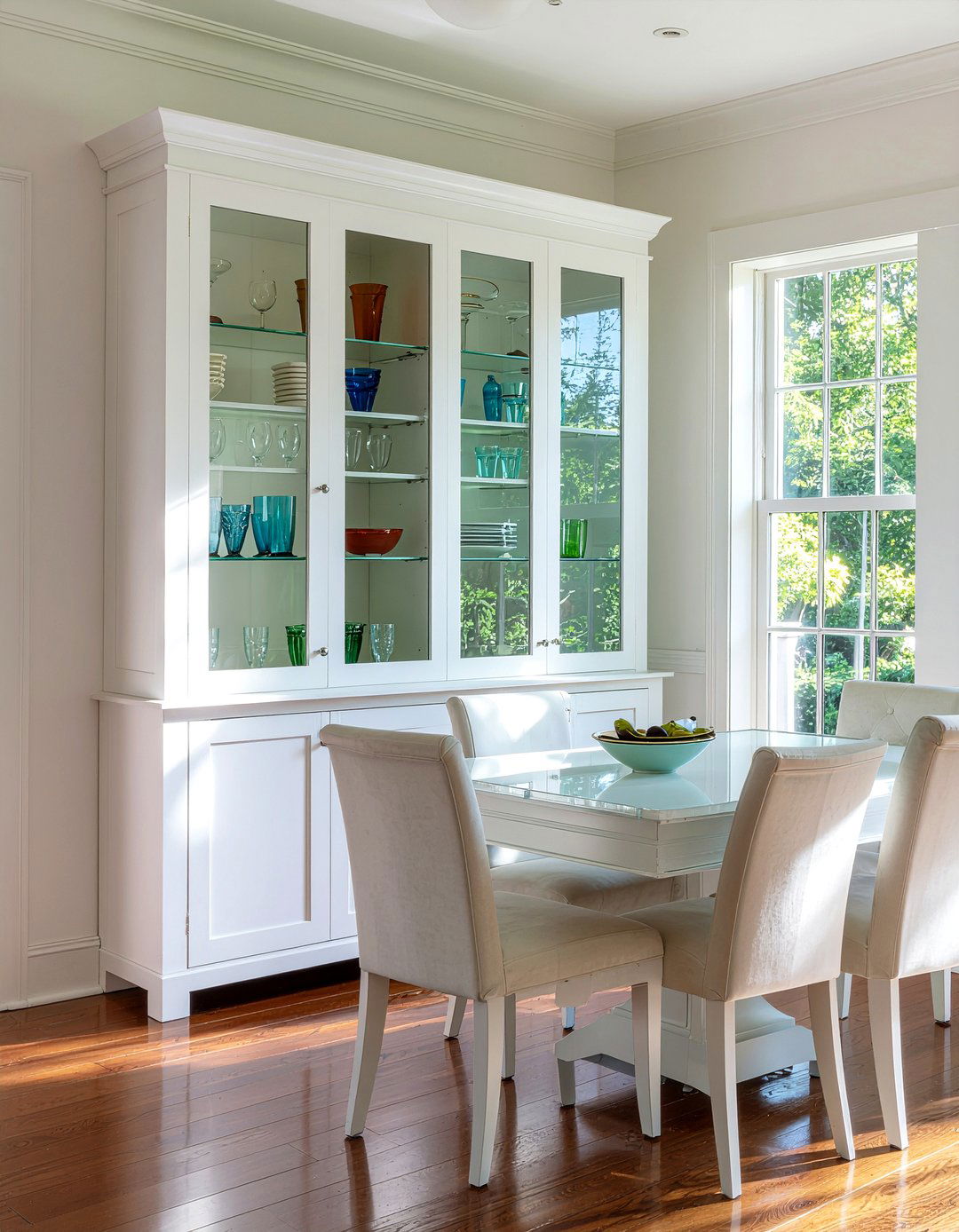 White Dining Hutch With Glass Doors - 30 dining room hutch ideas