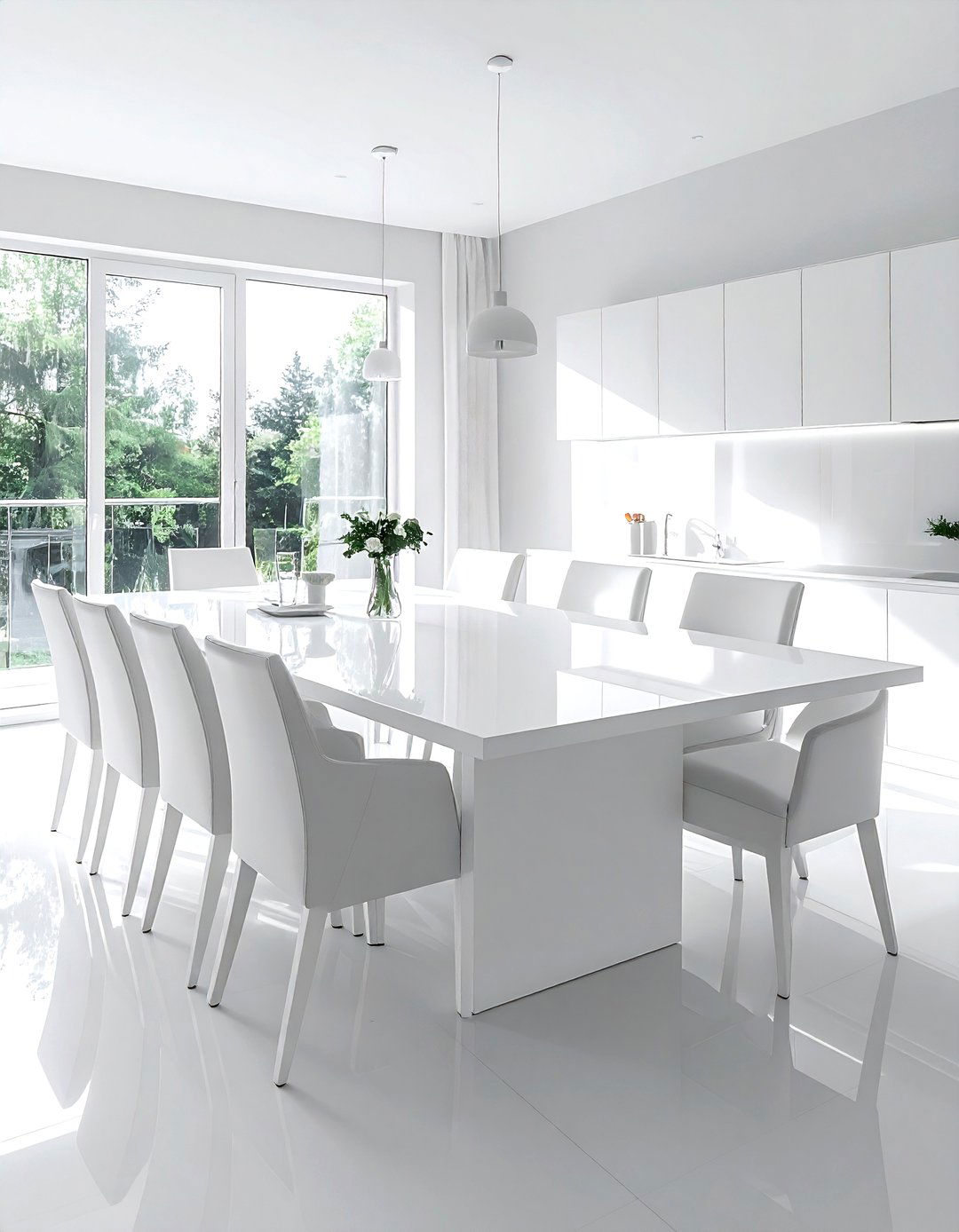 White Extendable Dining Table - 30 white dining room furniture ideas