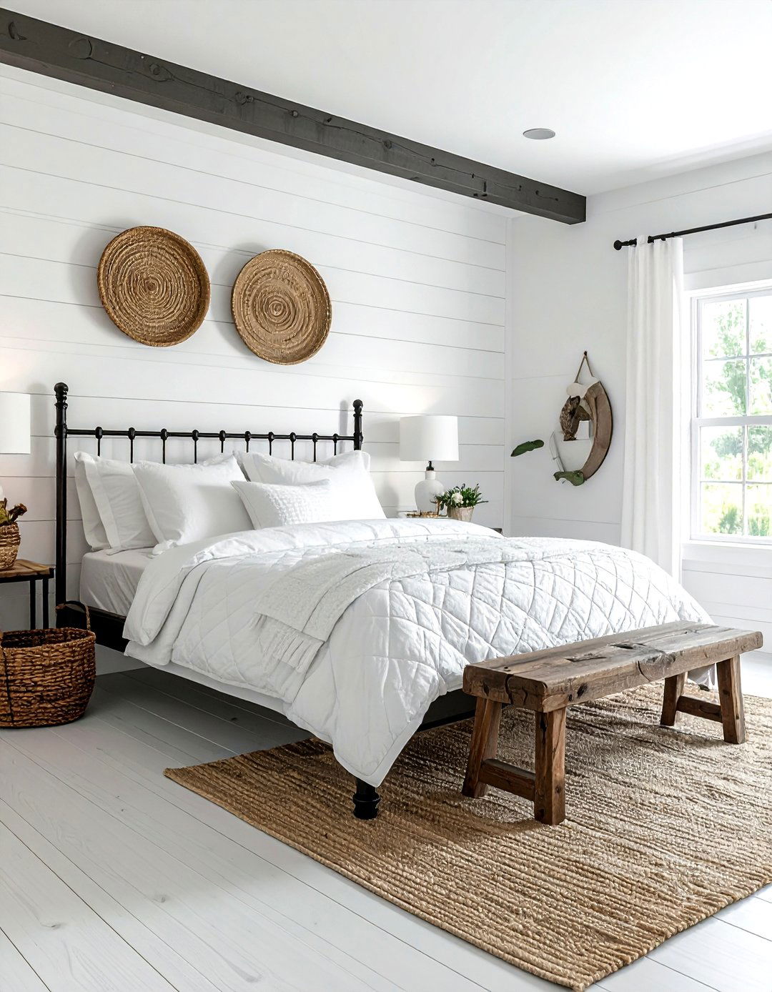 White Farmhouse Bedroom - 30 white bedroom ideas