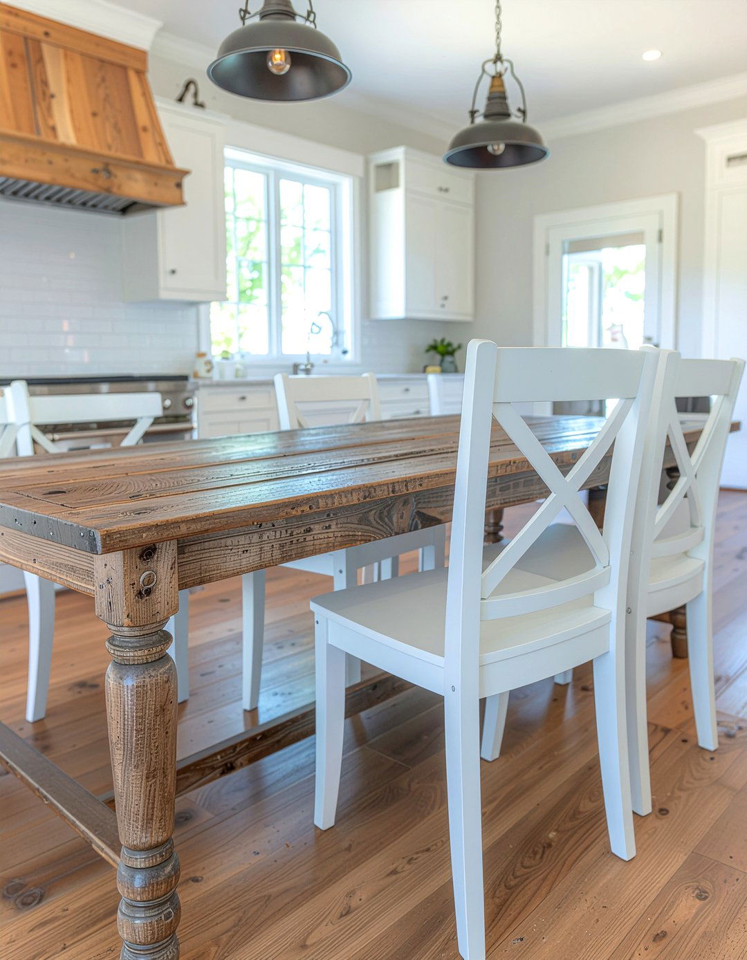 White Farmhouse Dining Chair - 30 cross back dining chair ideas