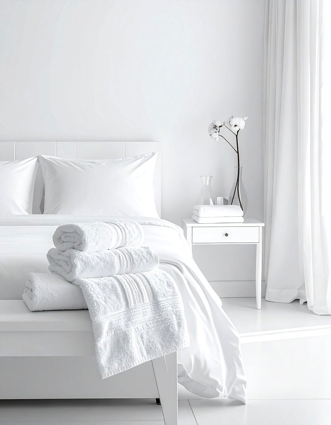 White Guest Bedroom - 30 minimalist white bedroom ideas