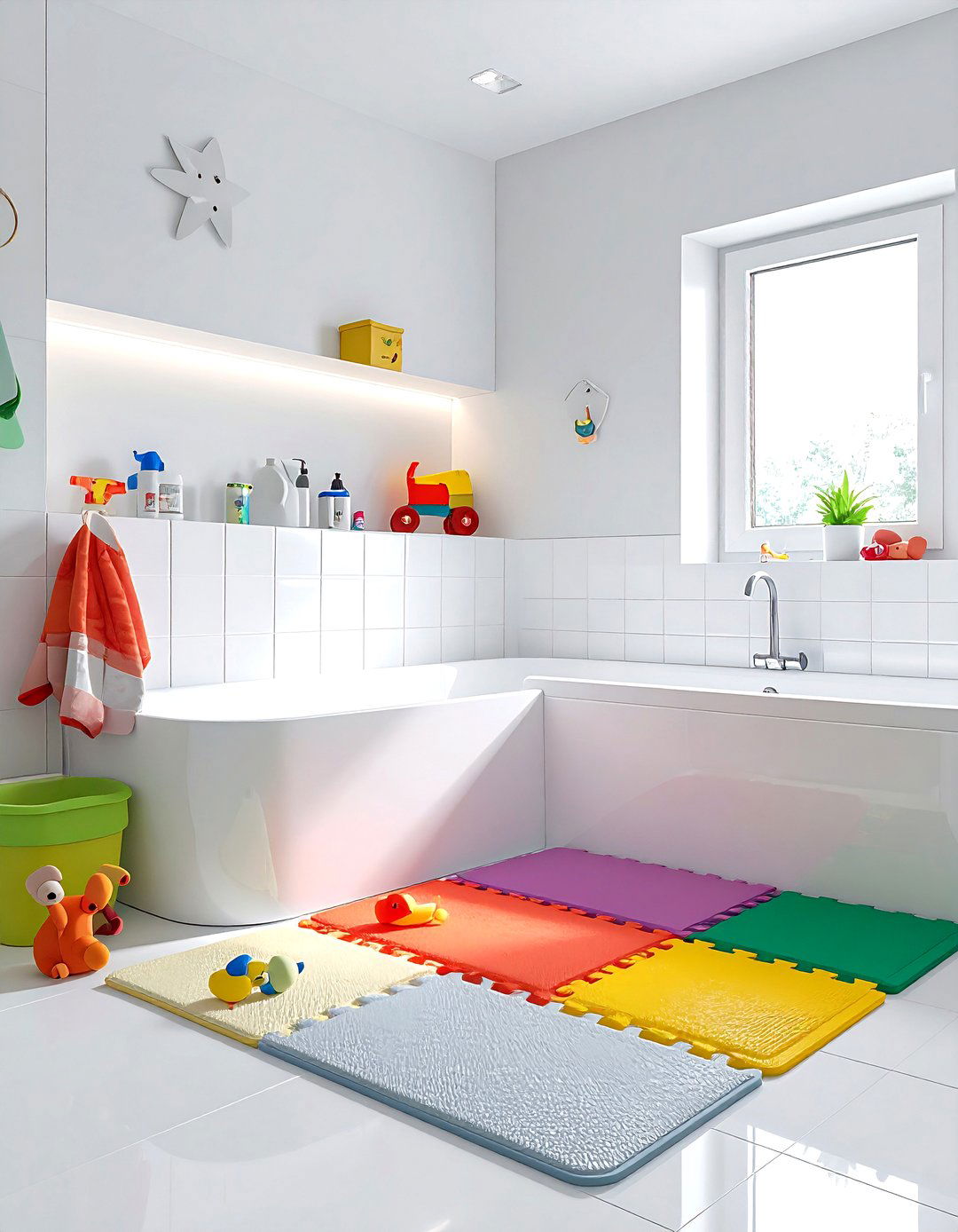 White Kids Bathroom - 30 bright white bathroom ideas