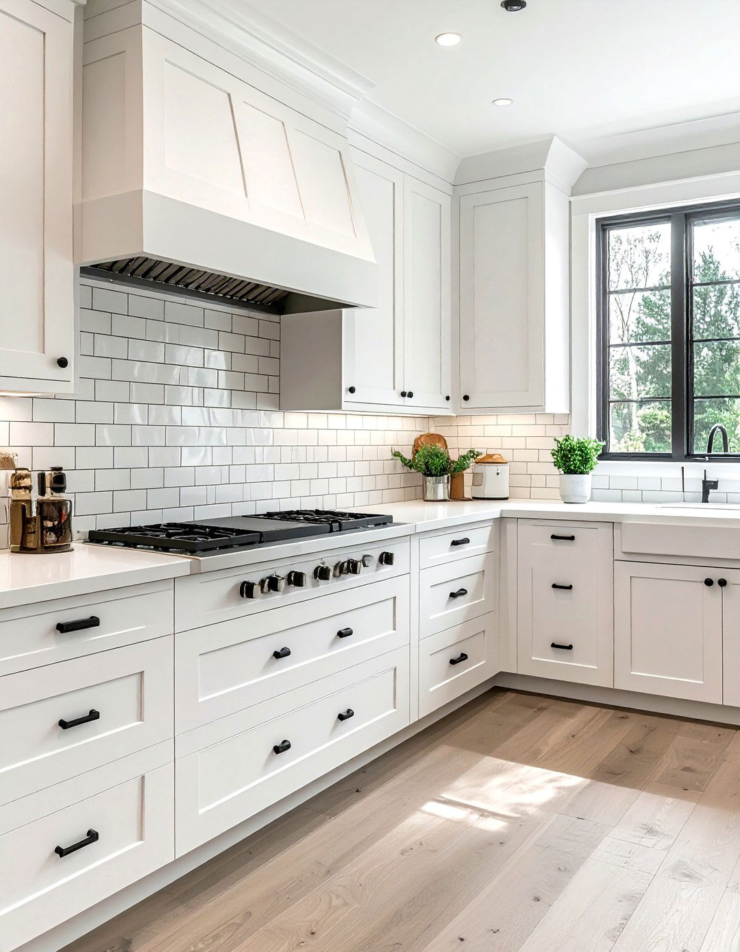 White Kitchen Cabinets With Black Hardware - 30 modern farmhouse decor ideas