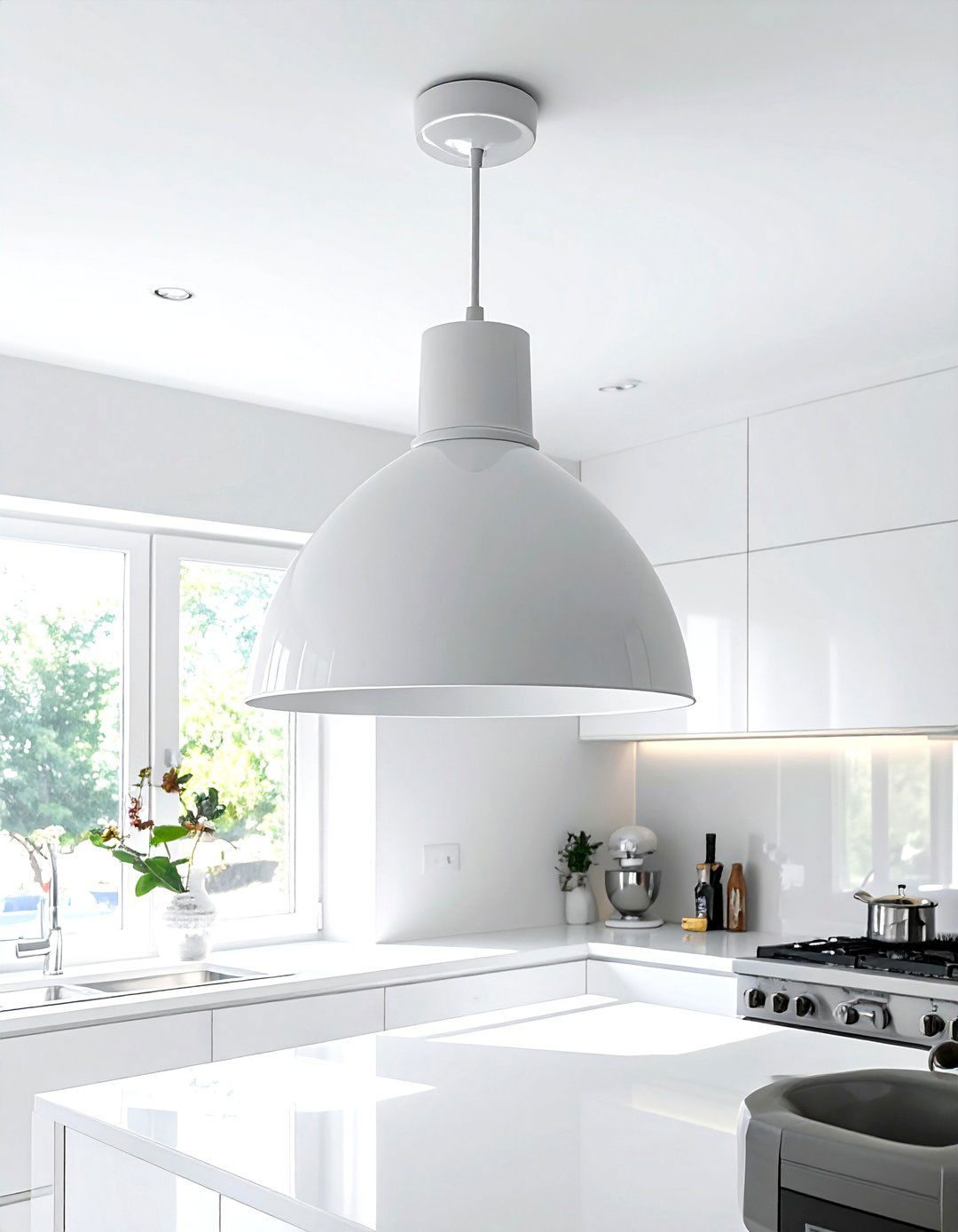 White Kitchen Ceiling Fixture - 30 kitchen ceiling light ideas