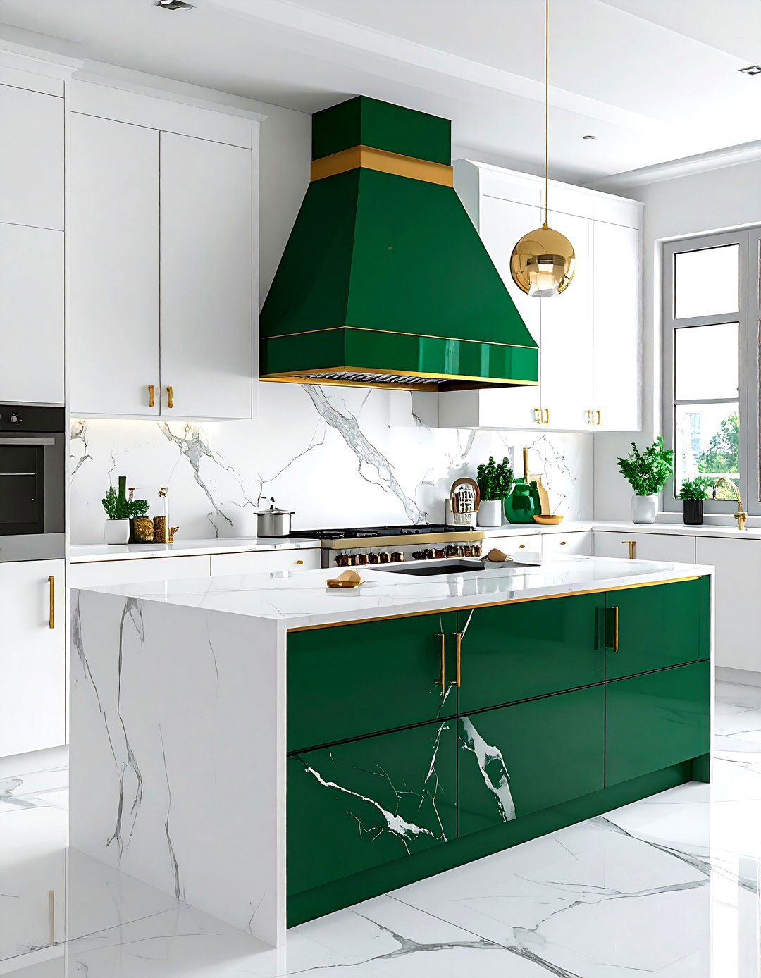 White Kitchen Emerald Green Range Hood - 30 emerald and white kitchen ideas