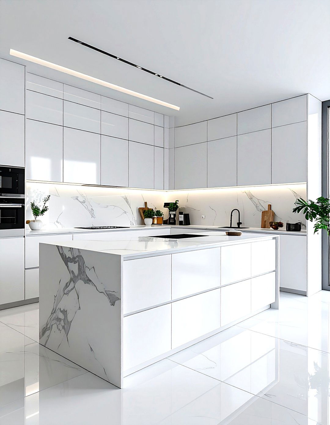 White Kitchen Hidden Pantry - 30 white kitchen design ideas
