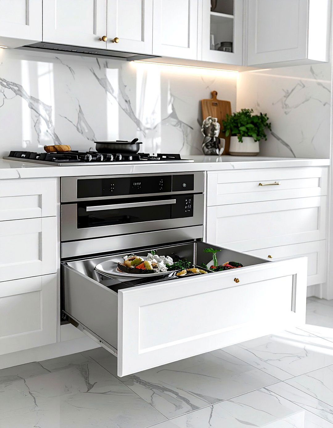 White Kitchen Microwave Drawer - 30 drawer microwave kitchen ideas