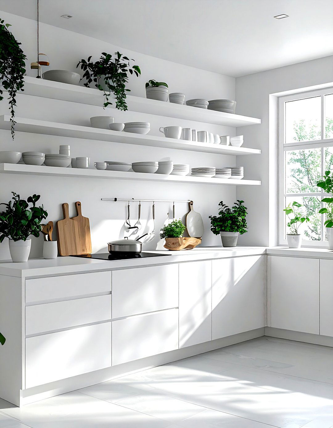 White Kitchen Open Shelf - 30 bright white kitchen ideas