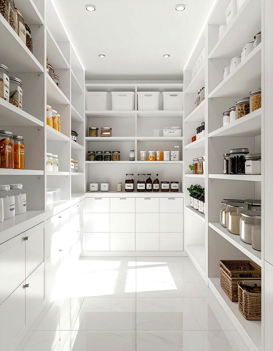 White Kitchen Pantry - 30 white and white kitchen ideas