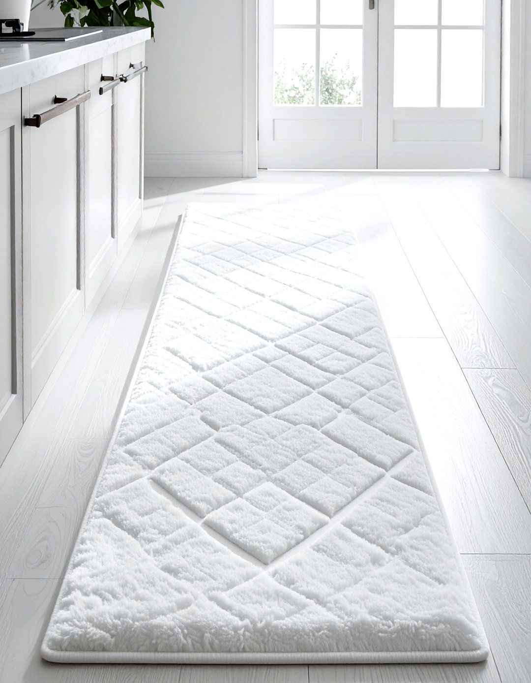 White Kitchen Runner - 30 white and white kitchen ideas