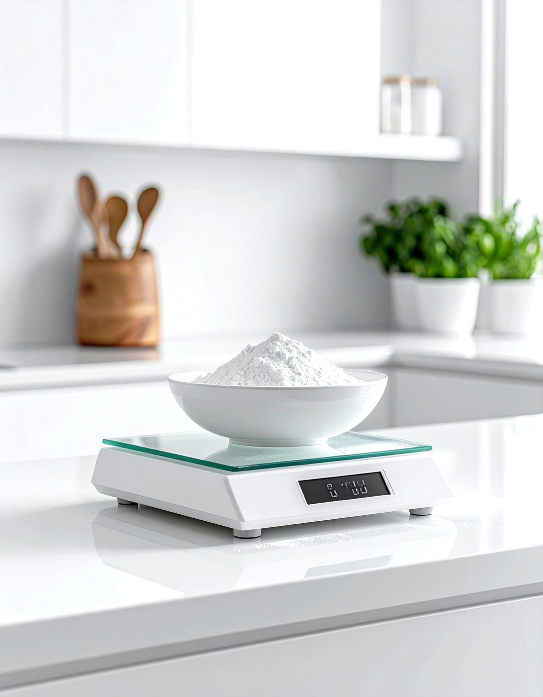 White Kitchen Scale - 30 white kitchen accessories ideas