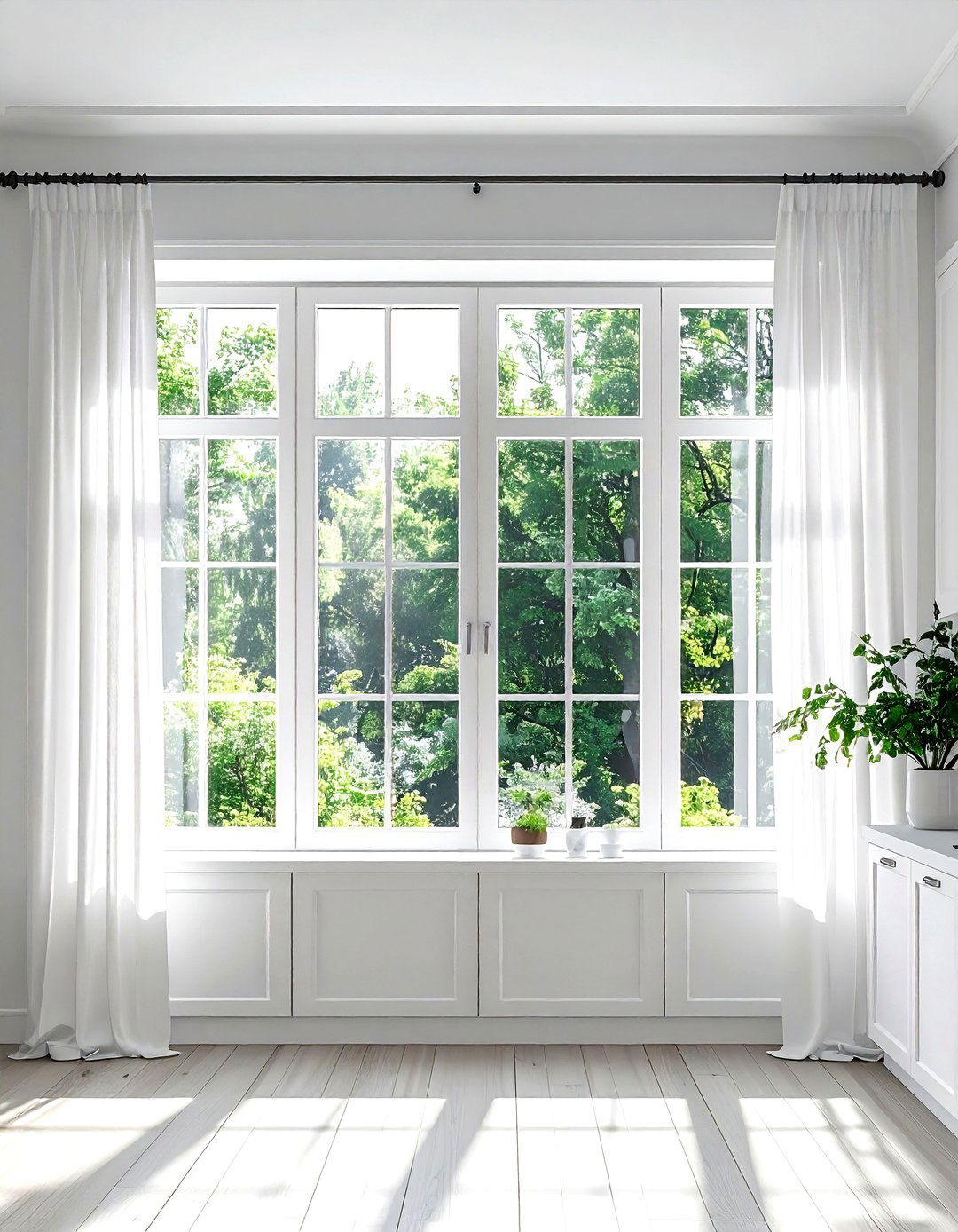 White Kitchen Windows - 30 white and white kitchen ideas