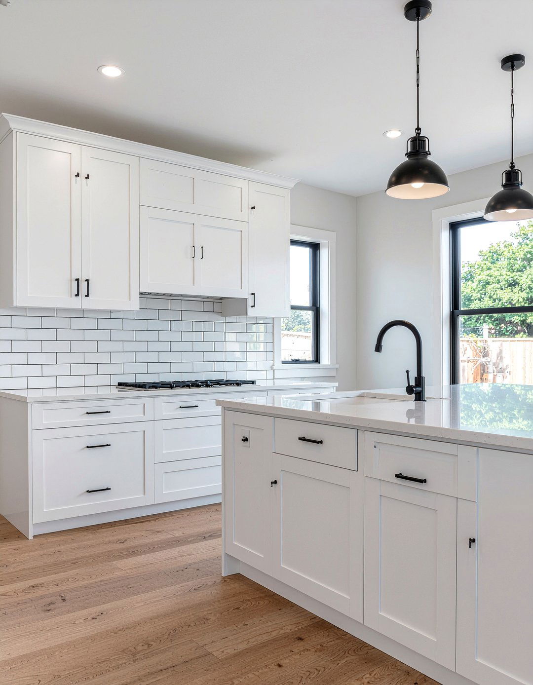 White Kitchen With Black Hardware - 30 black and white kitchen ideas