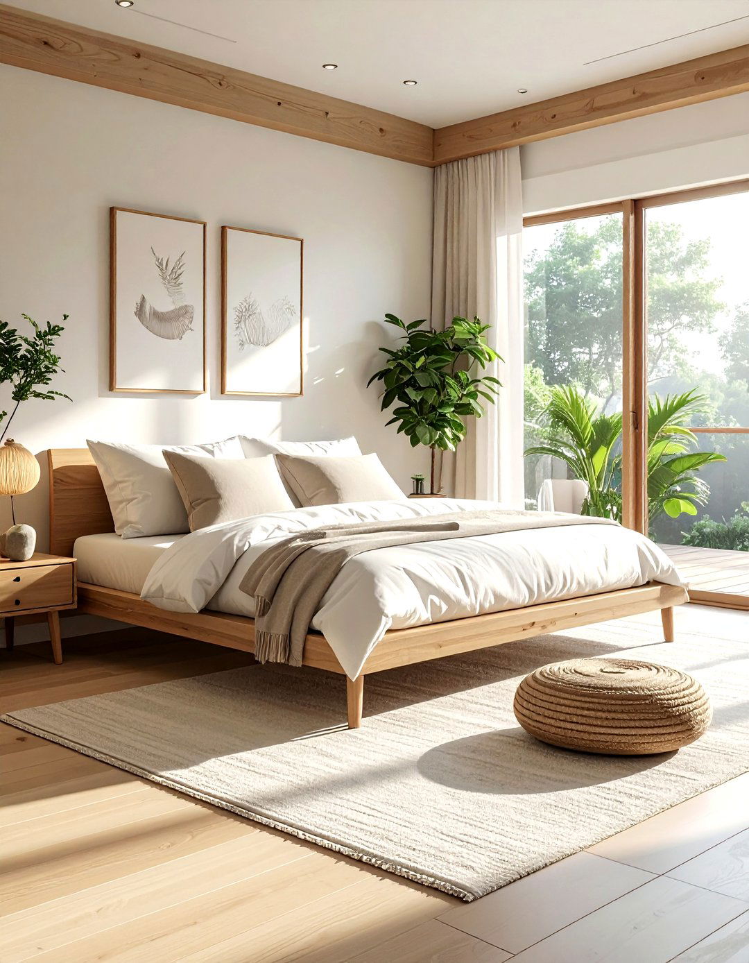 White Linen Daybed - 30 living room white furniture ideas