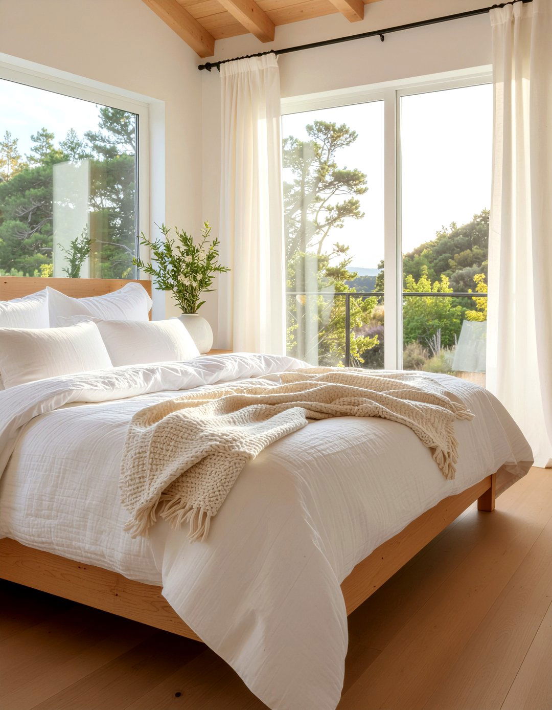 White Linen Quilt - 30 bedroom quilts