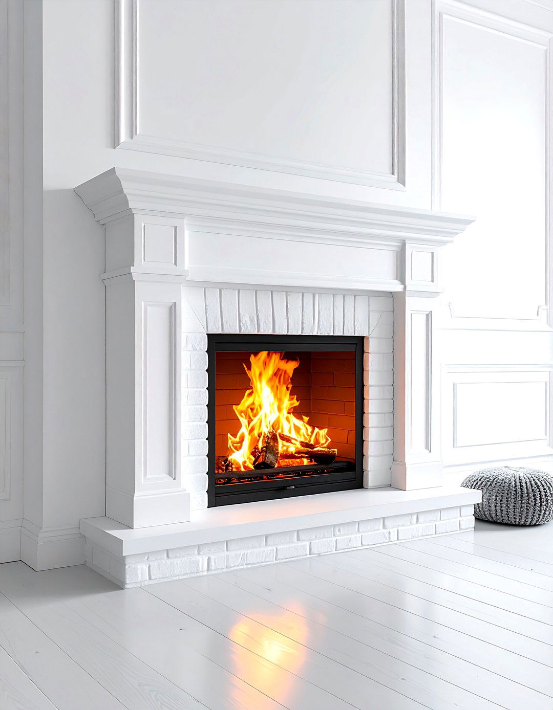 White Living Room Fireplace - 30 modern white living room ideas