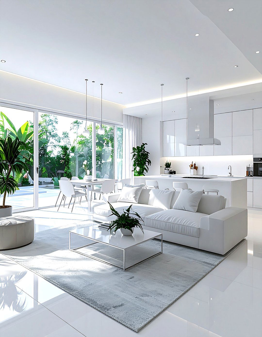 White Living Room Open Concept - 30 bright white living room ideas