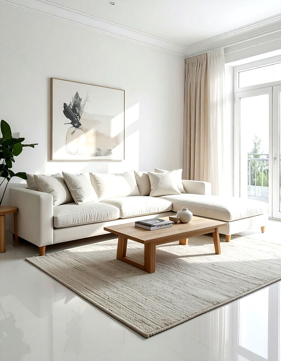 White Living Room - 30 airy decor ideas