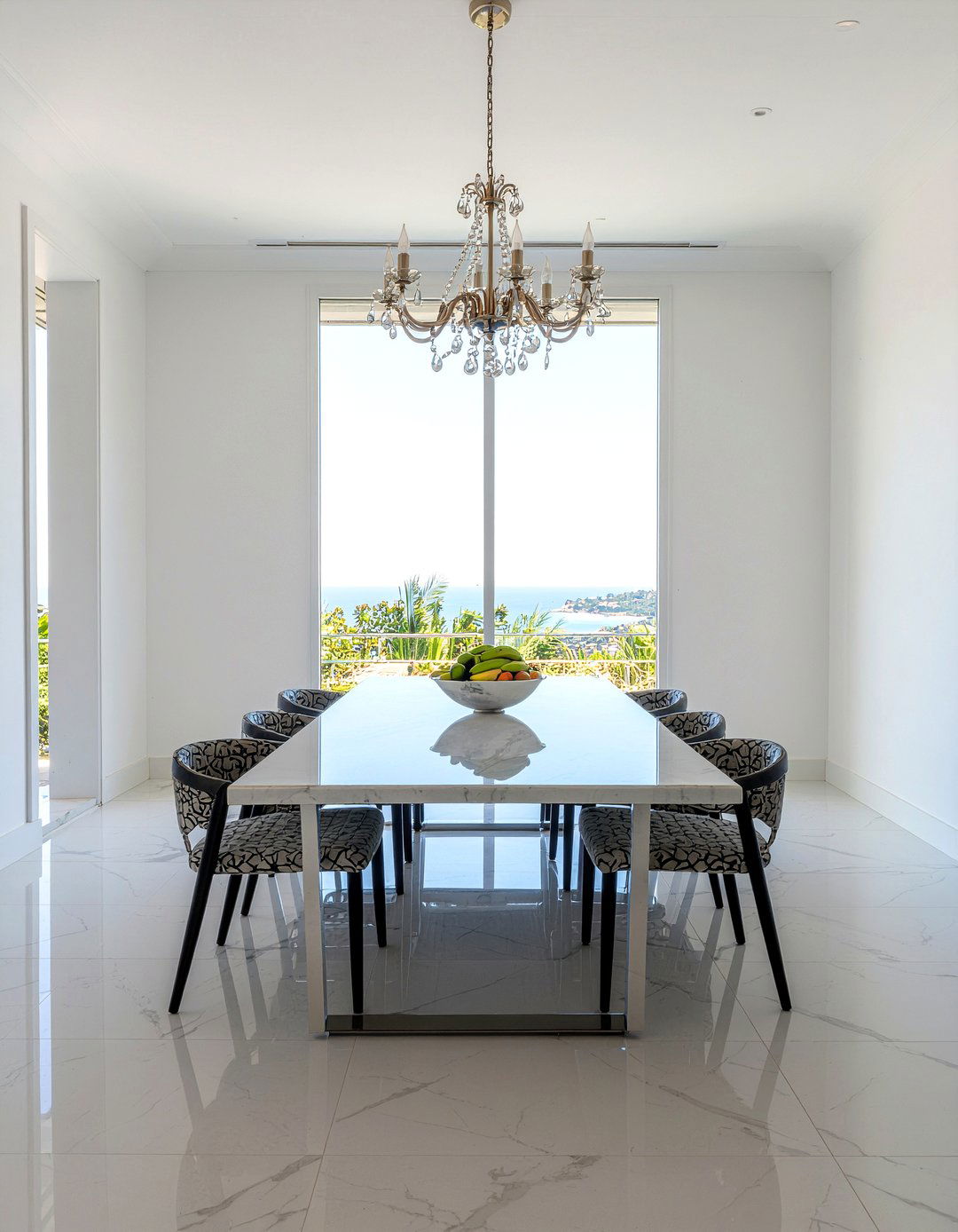 White Marble Dining Room - 30 majestic dining room ideas