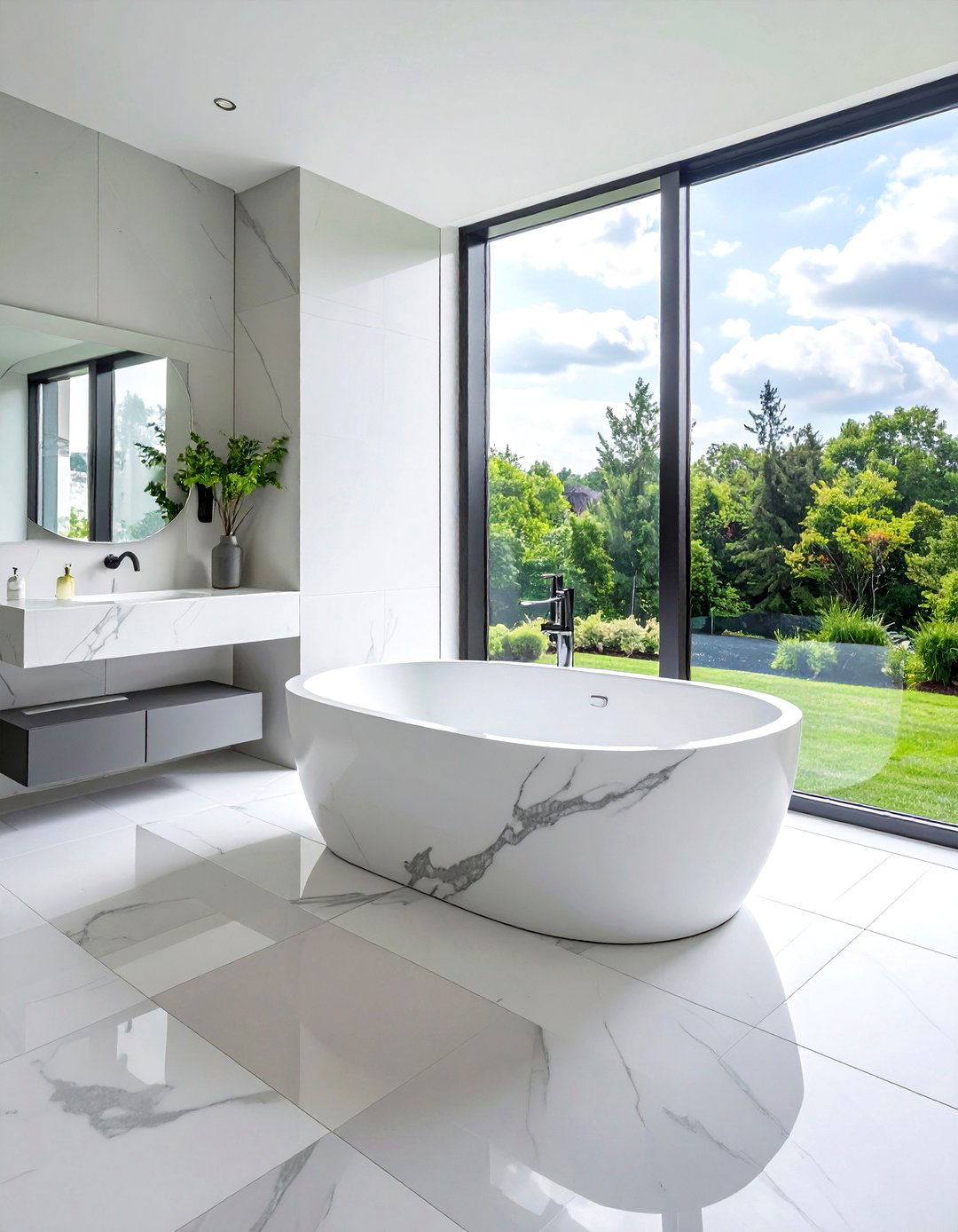 30 Stylish Drop-In Tub Ideas for Your Modern Bathroom Retreat