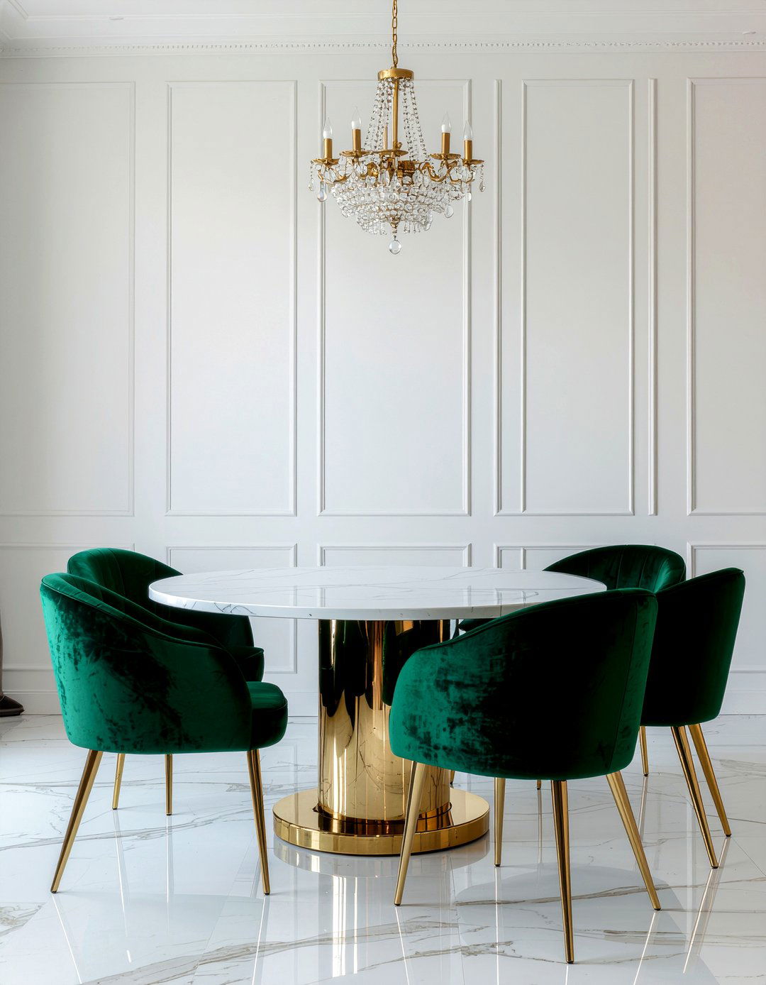 White Marble Table - 30 extendable dining ideas