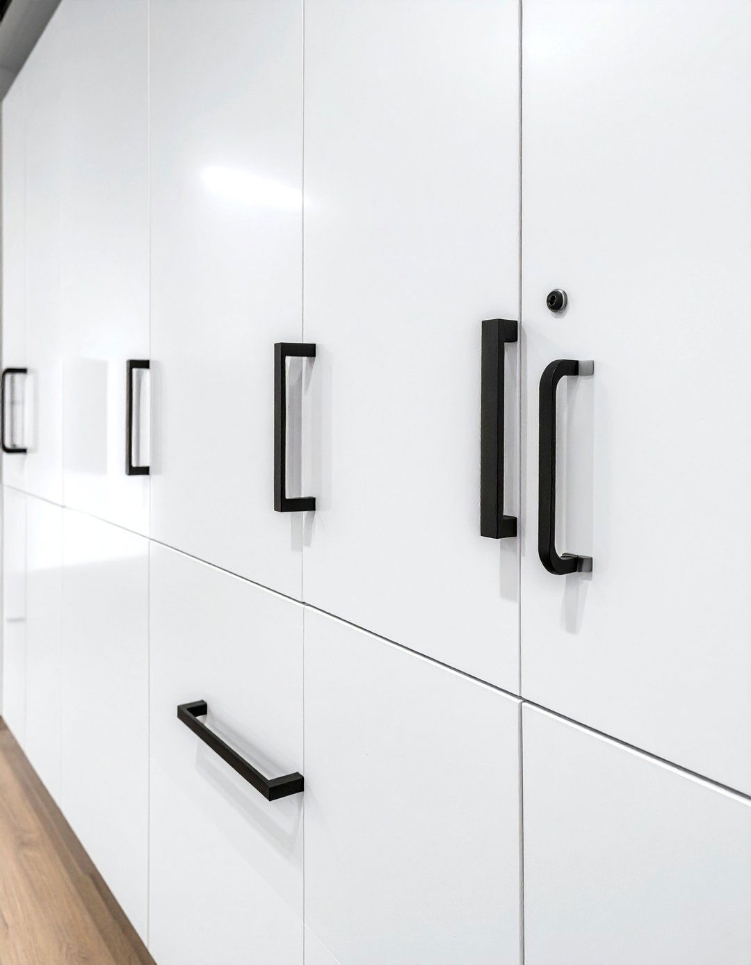 White Matte Black Hardware - 30 white kitchen ideas