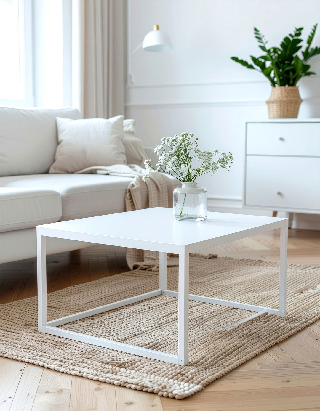 White Metal Coffee Table - 30 living room metal coffee tables