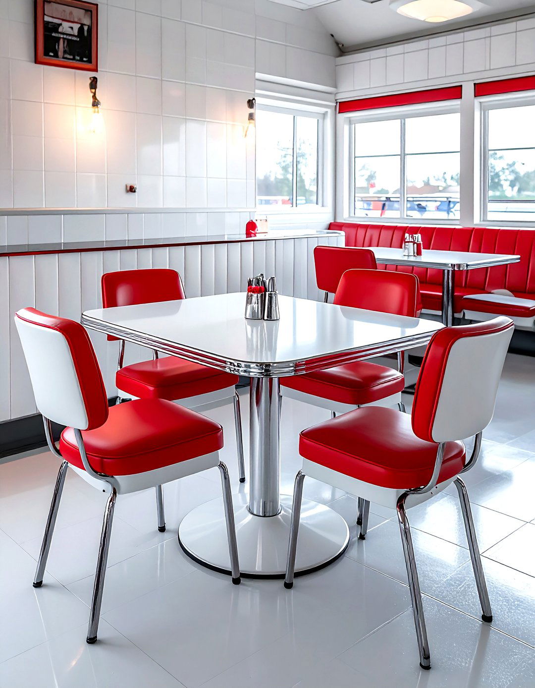 White Metal Dining Table - 30 white dining table ideas