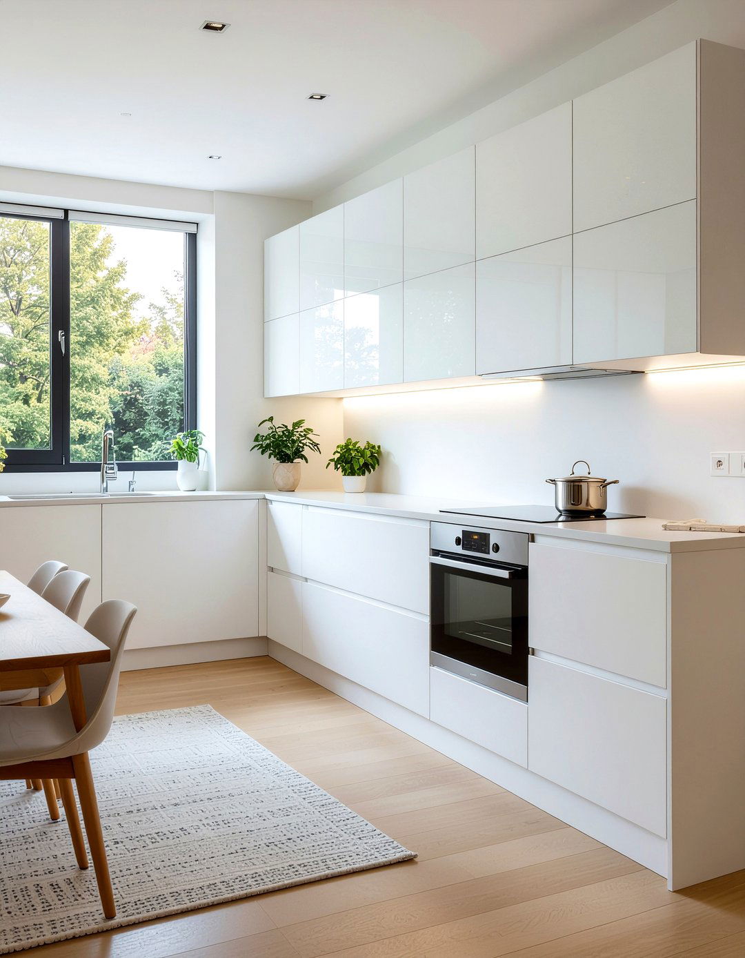 White Minimalist Cabinetry - 30 modern kitchen ideas