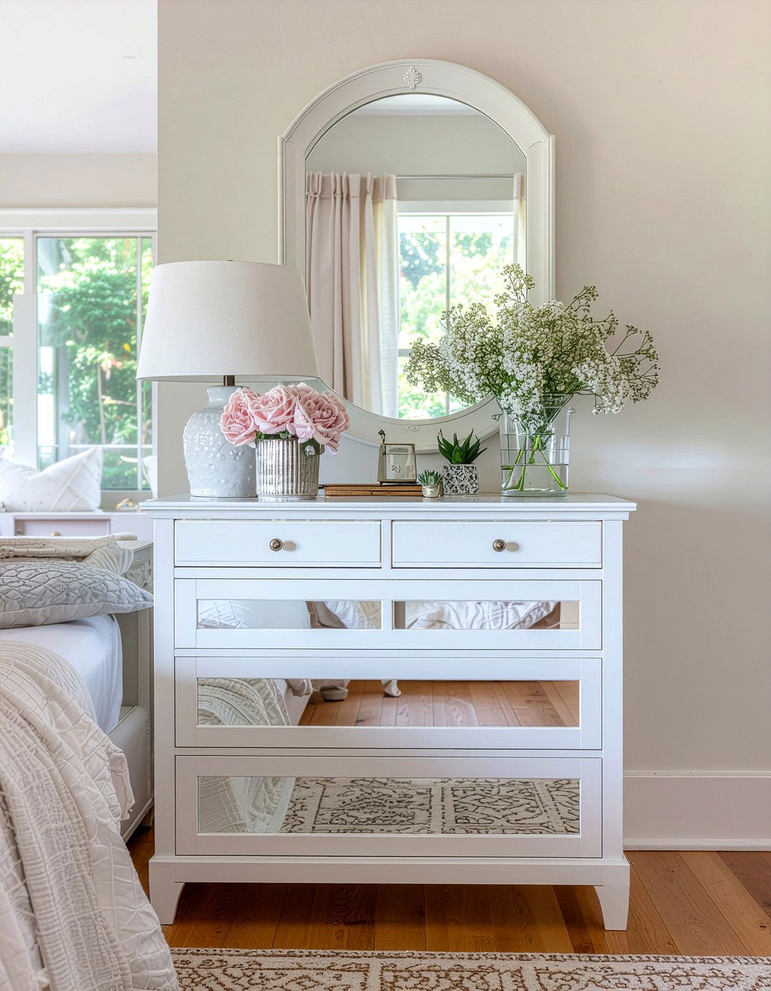 White Mirrored Dresser - 30 bedroom mirrored dressers