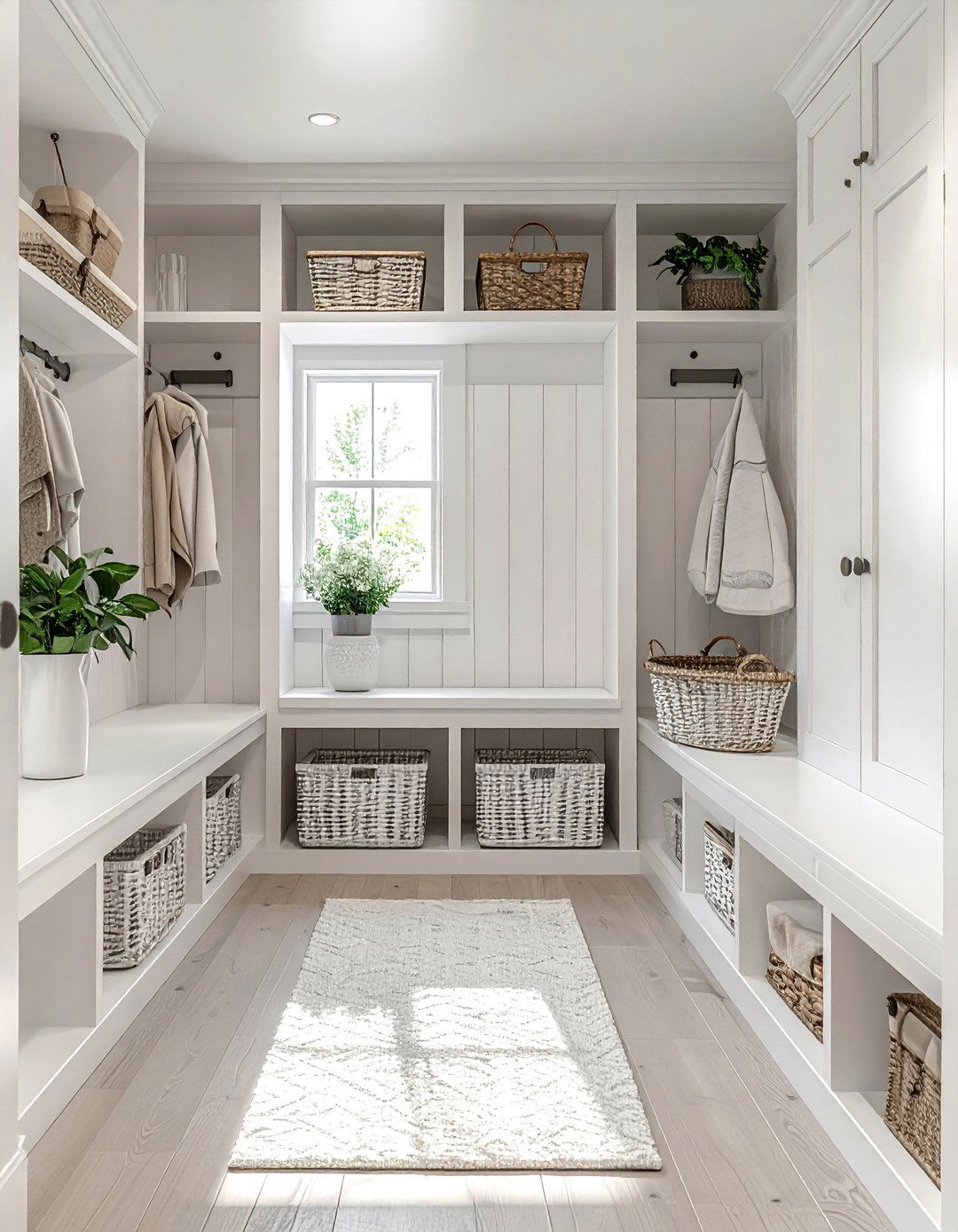White Mudroom - 30 white decor ideas