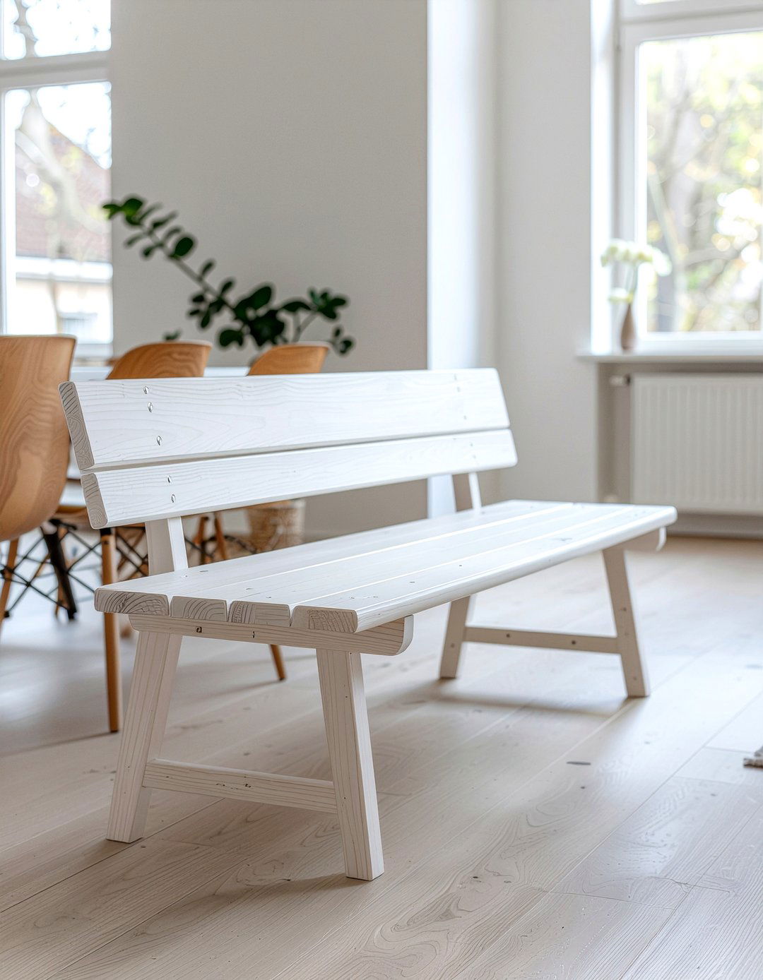 White Oak Bench - 30 backless dining bench ideas
