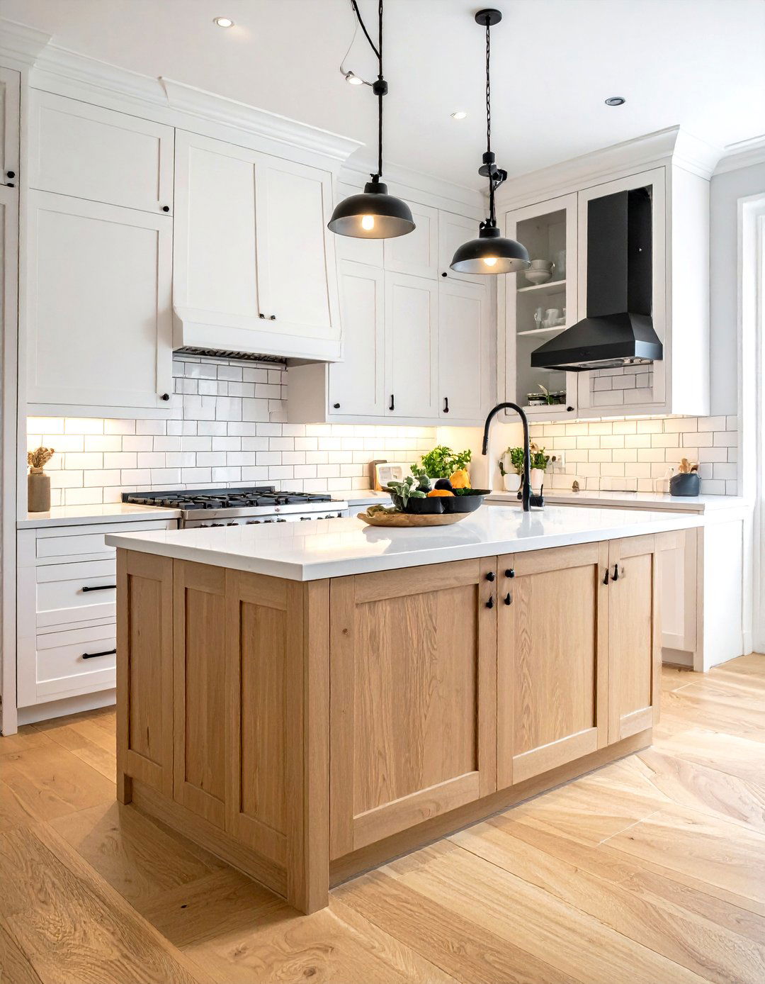 White Oak Kitchen Cabinets - 30 traditional kitchen ideas