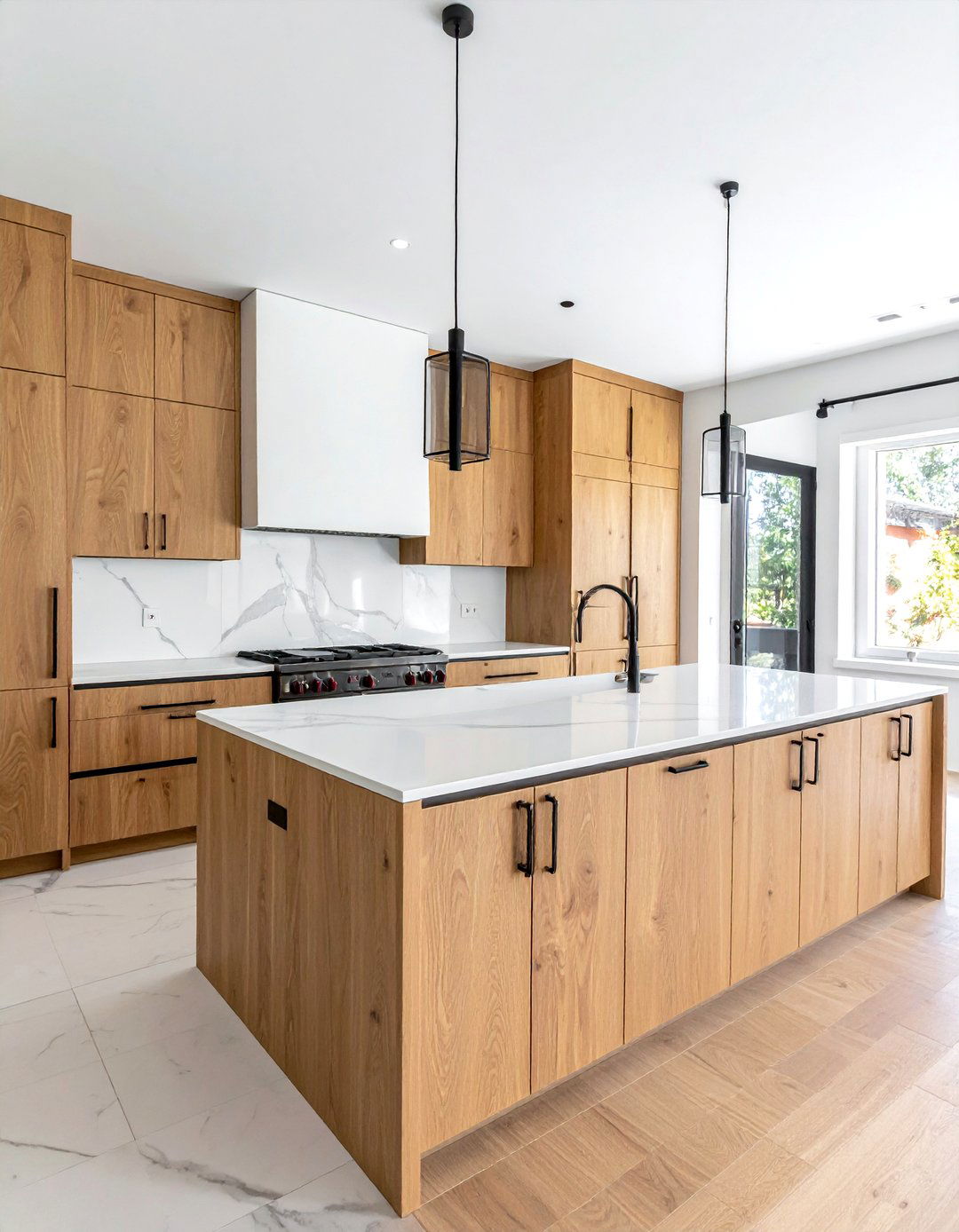 White Oak Kitchen Cabinets - 30 warm wood kitchen ideas