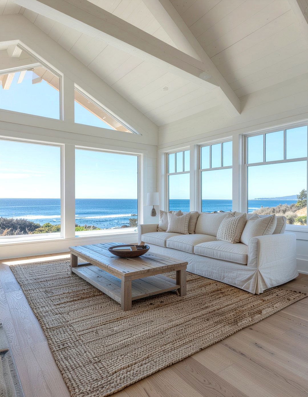 White Oak Timber Frame - 30 living room timber frame ideas