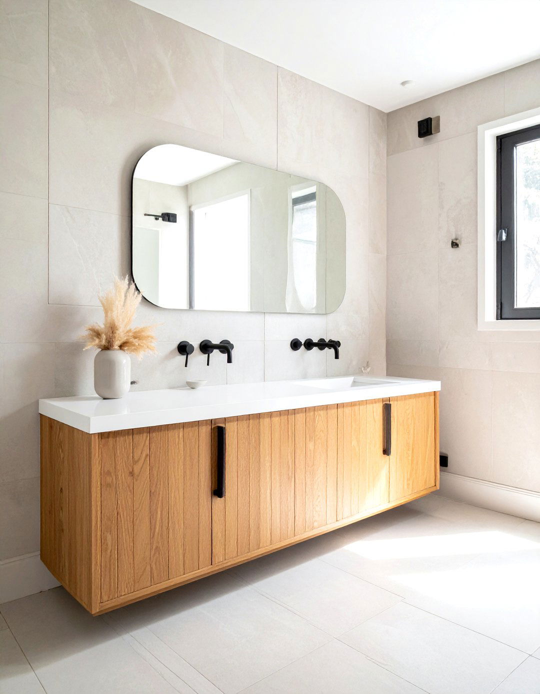 White Oak Vanity - 30 bathroom vanity ideas