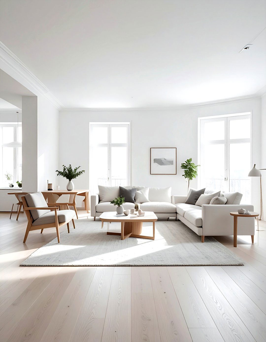 White Paint Color - 30 living room natural lighting ideas