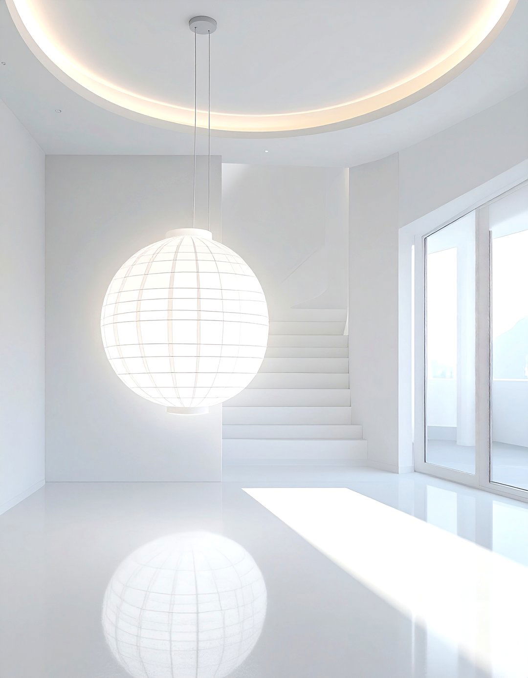 White Paper Lantern - 30 airy decor ideas