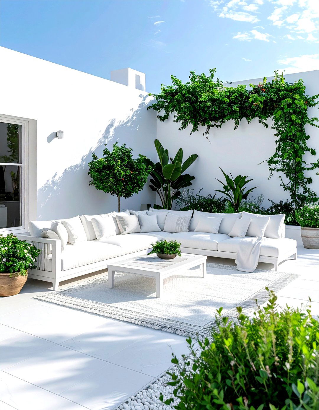 White Patio - 30 white decor ideas
