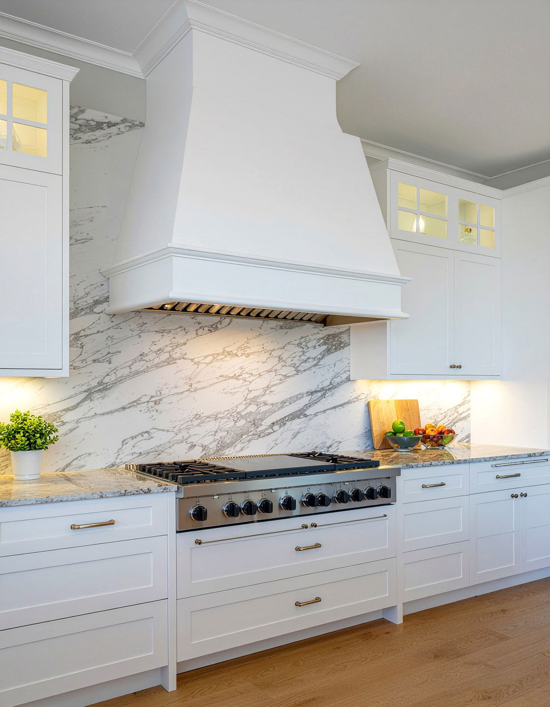 White Plaster Range Hood - 30 plaster hood kitchen ideas
