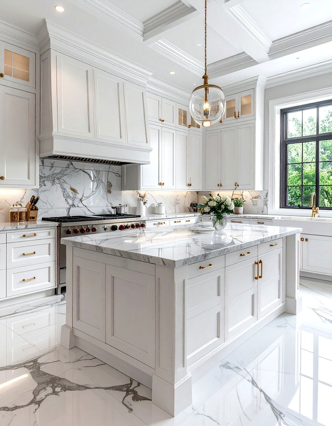 White Raised Panel Cabinets - 30 traditional kitchen ideas