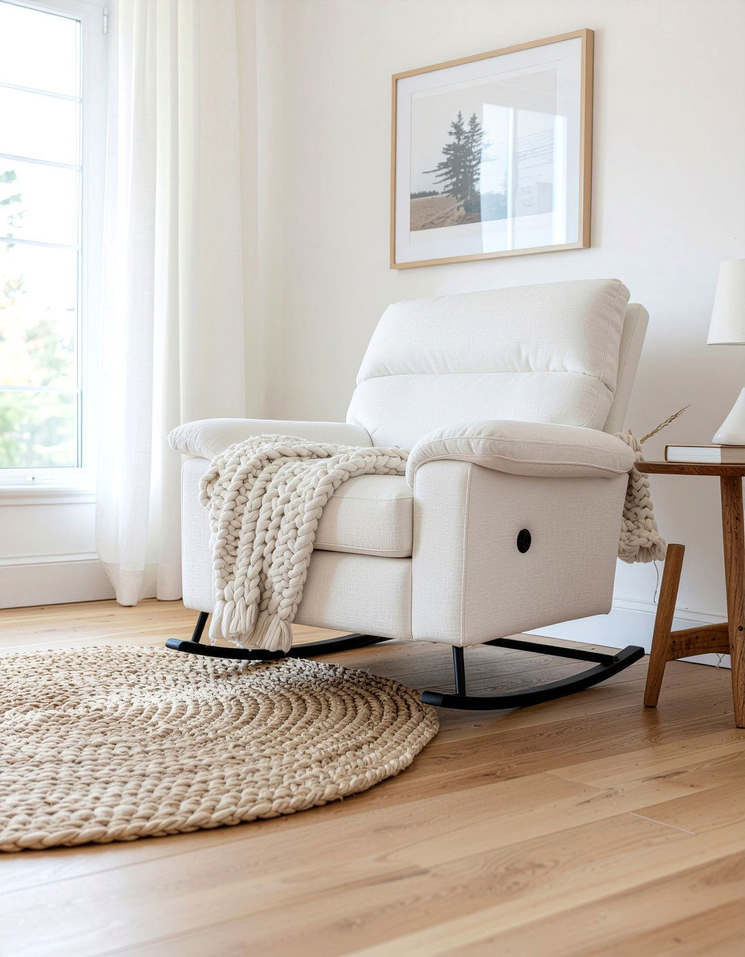 White Rocker Recliner - 30 living room rocker recliner ideas