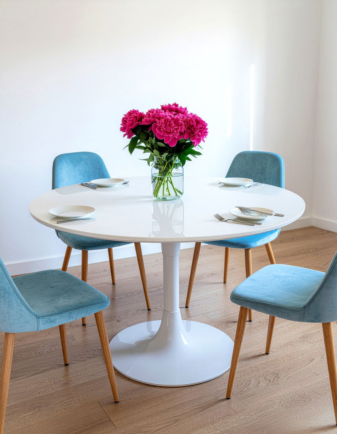 White Round Dining Table - 30 round dining table ideas