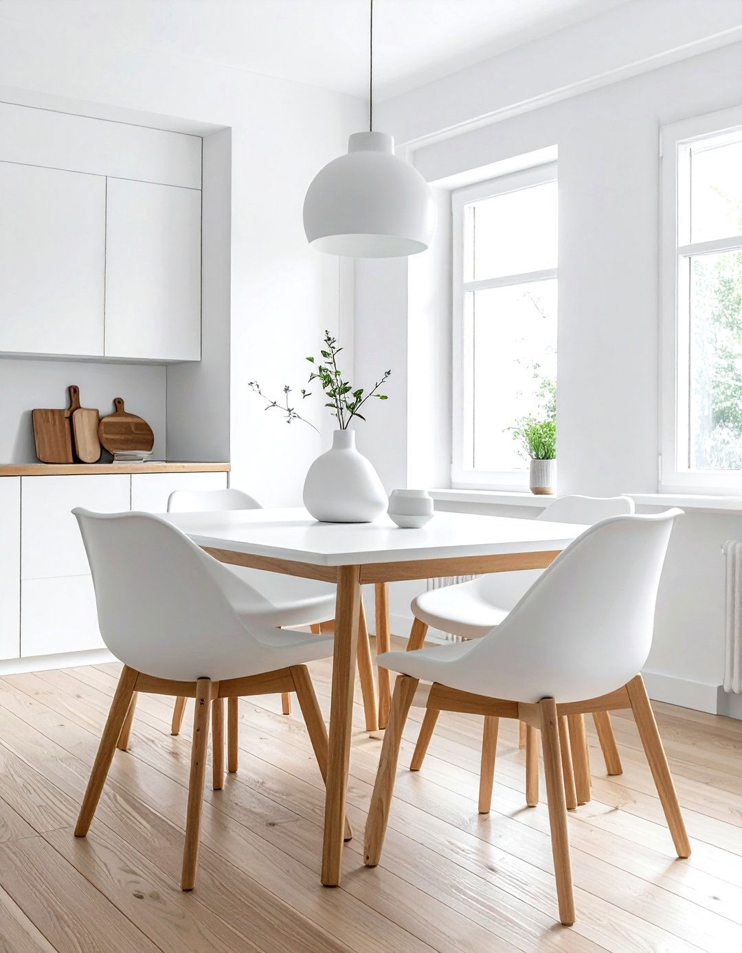 White Scandinavian dining room - 30 Scandinavian dining room ideas