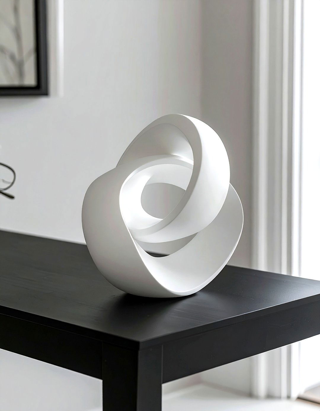 White Sculptural Object - 30 white living room accessories ideas