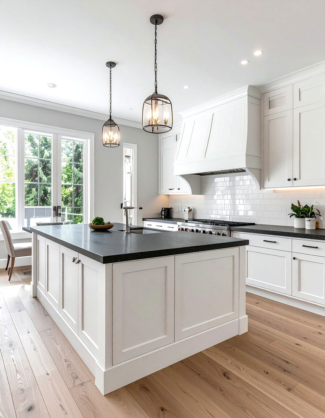 White Shaker Bar Cabinets - 30 dining room built-in bar ideas