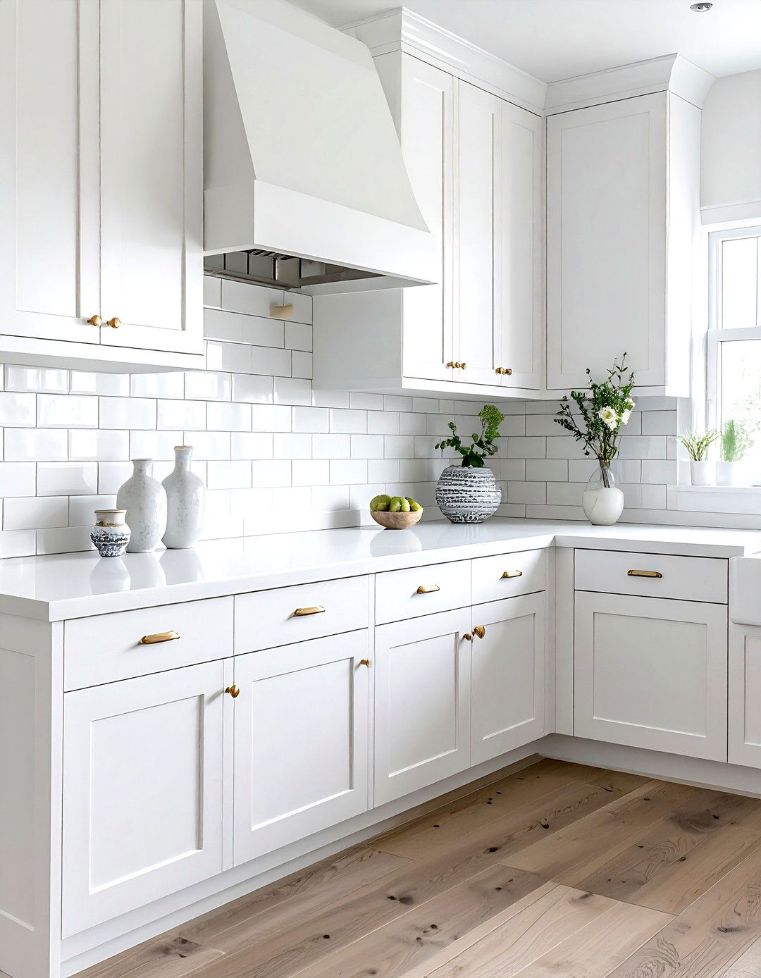 White Shaker Cabinets - 30 kitchen classic element ideas